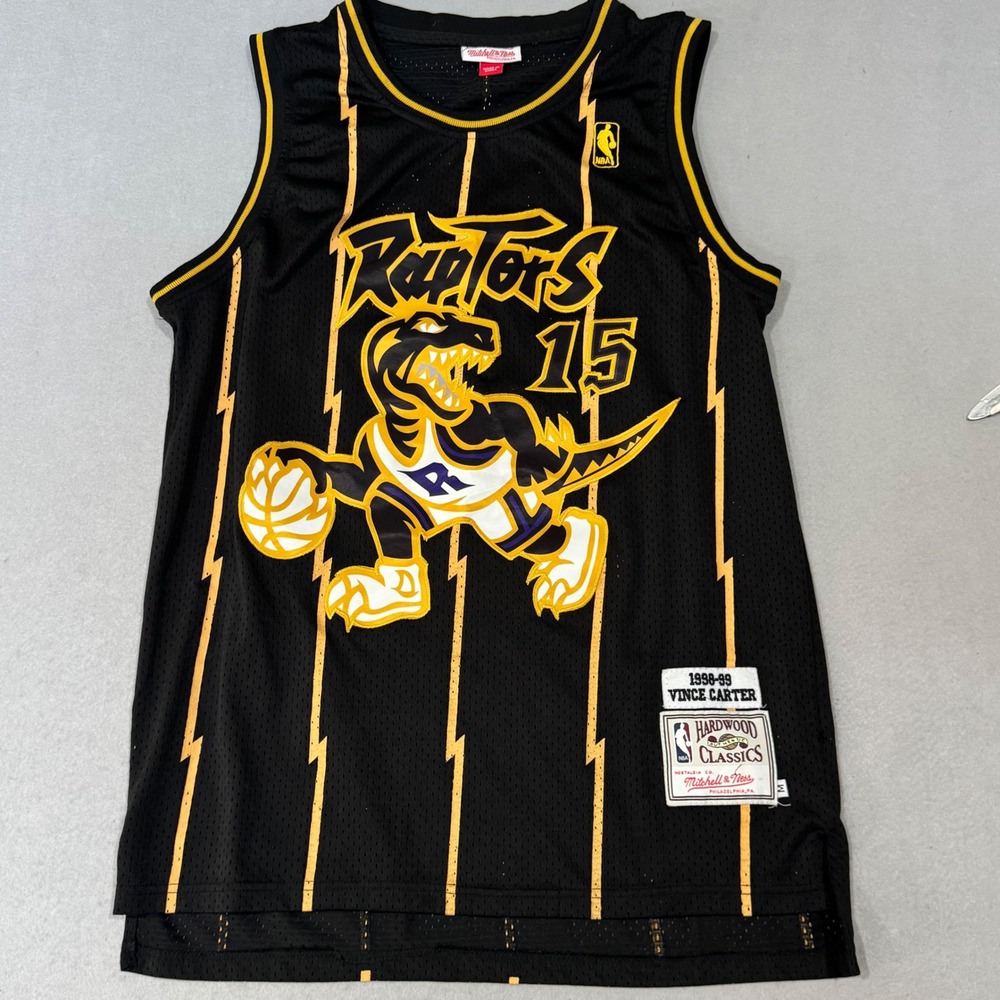 Mitchell & Ness Toronto Raptors Jersey Mens M Black Vince Carter 15 1998-99 HWC